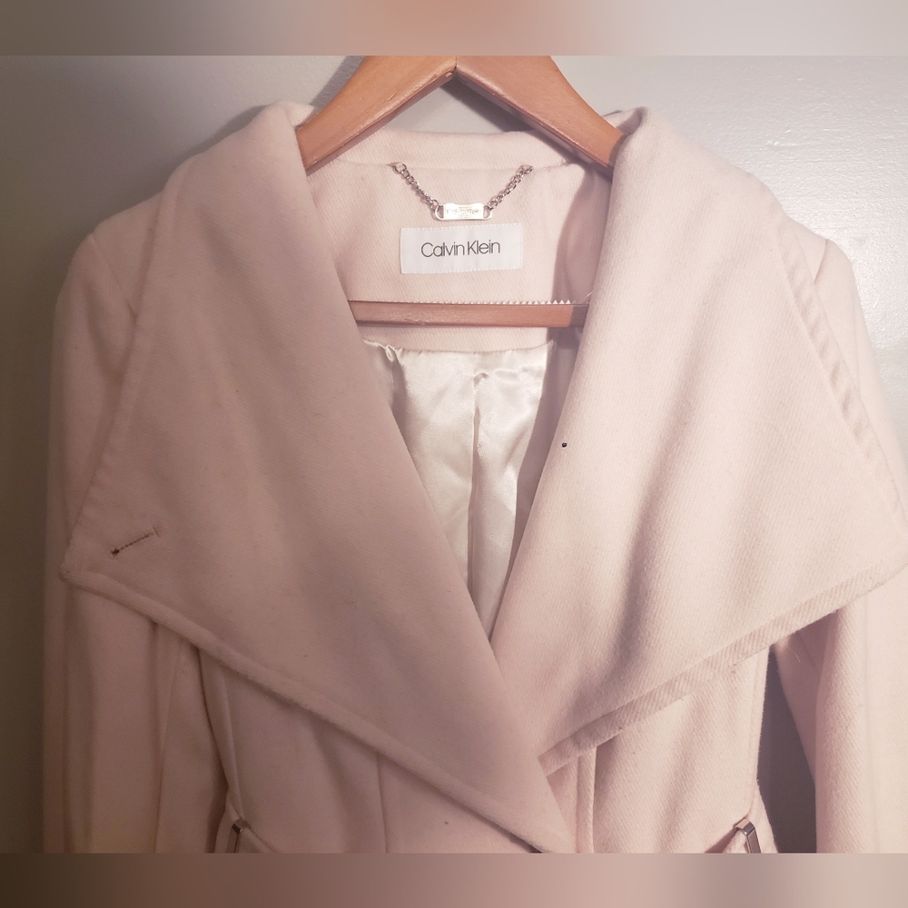 Pink Calvin Klein coat